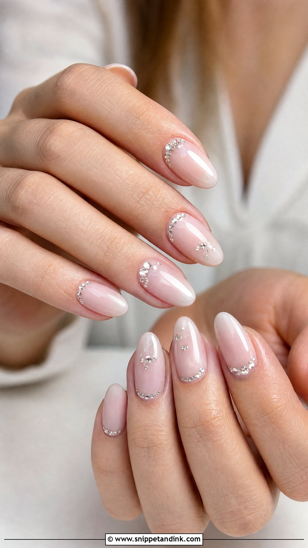 Rhinestone Wedding Nails - Snippet and Ink - 25 Wedding Nail Designs for Bride