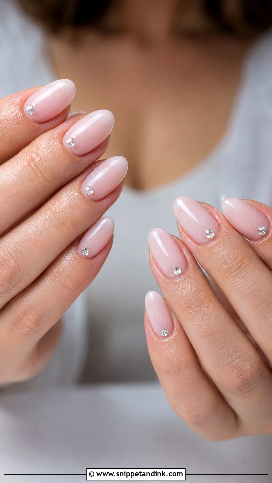 Rhinestone Wedding Nails - Snippet and Ink - 30 Best Wedding Nails Brides