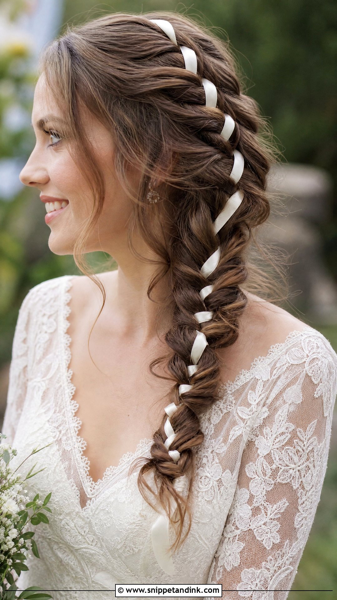 Ribbon Braid for Brides - Snippet and Ink - 20 Bridal Hair Braids