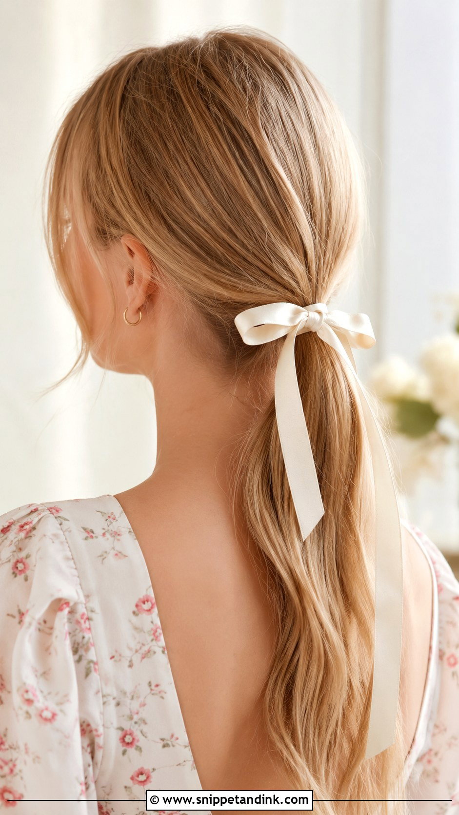 Ribbon Ponytail - Snippet and Ink - 25 Wedding Guest Ponytail Hairstyles