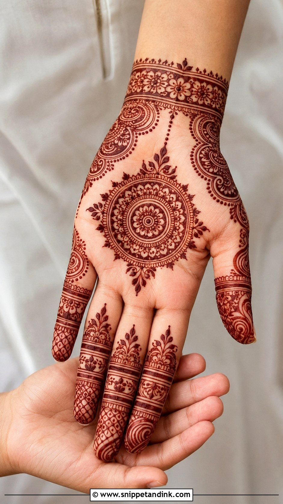 Right Hand Arabic Mehndi Design - Snippet and Ink - 35 Right Hand Mehndi Design Ideas