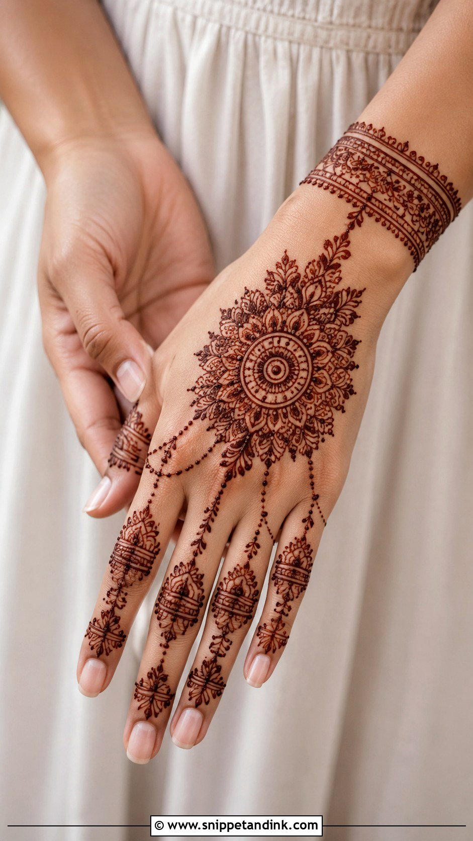 Right Hand Back Mehndi Design - Snippet and Ink - 35 Right Hand Mehndi Design Ideas