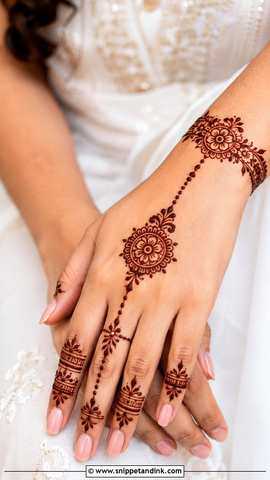 Right Hand Engagement Mehndi Design - Snippet and Ink - 35 Right Hand Mehndi Design Ideas