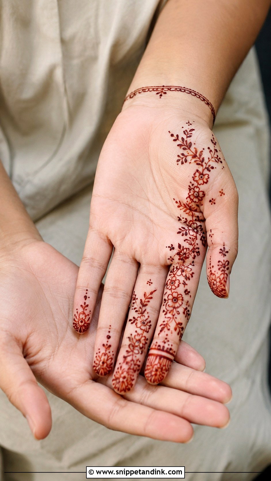 Right Hand Full Hand Mehndi Design - Snippet and Ink - 35 Right Hand Mehndi Design Ideas