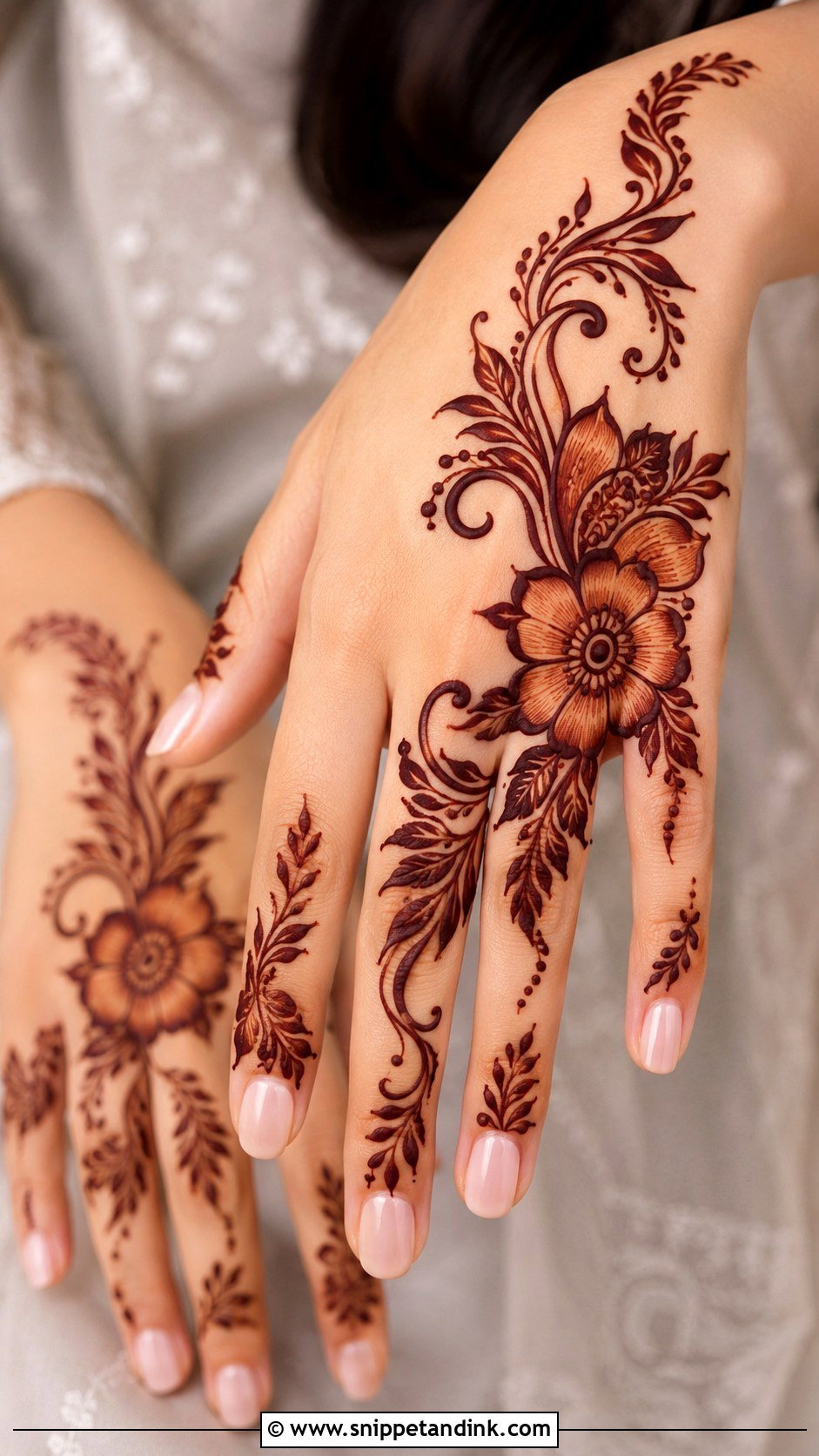 Right Hand Gulf Mehndi Design - Snippet and Ink - 35 Right Hand Mehndi Design Ideas