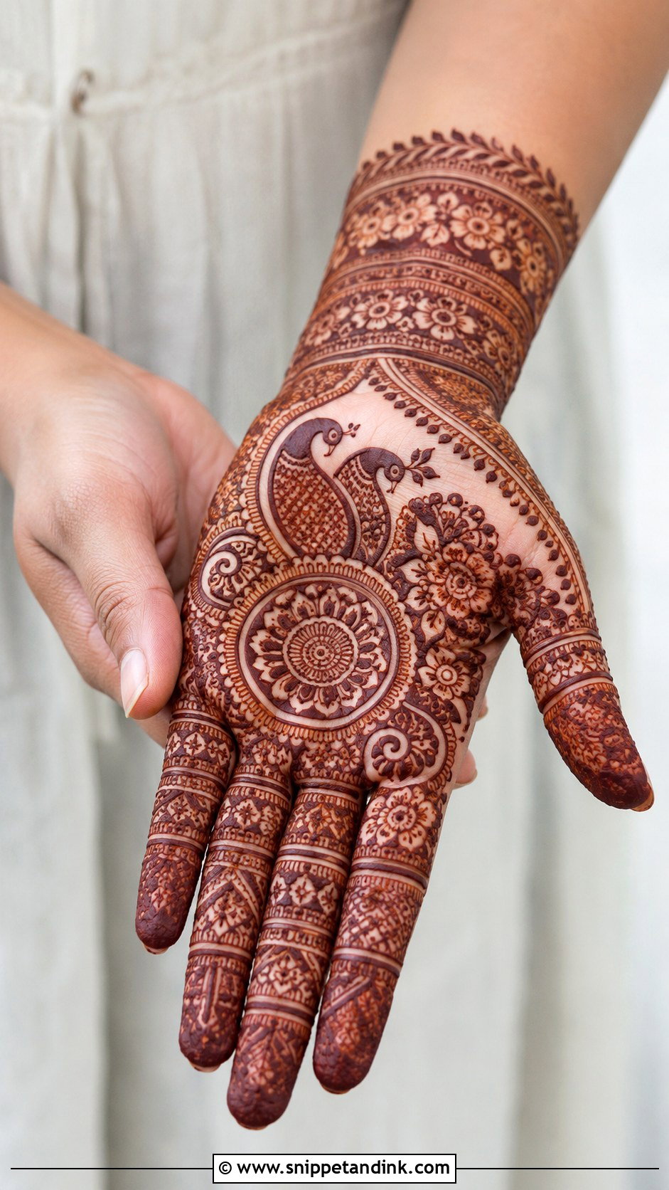 Right Hand Indian Mehndi Design - Snippet and Ink - 35 Right Hand Mehndi Design Ideas