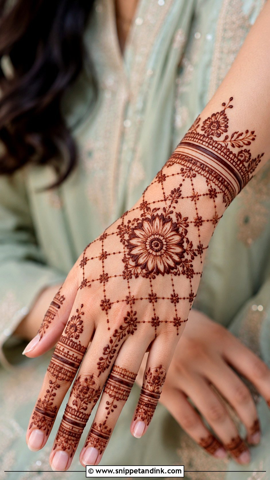 Right Hand Jaali Mehndi Design - Snippet and Ink - 35 Right Hand Mehndi Design Ideas