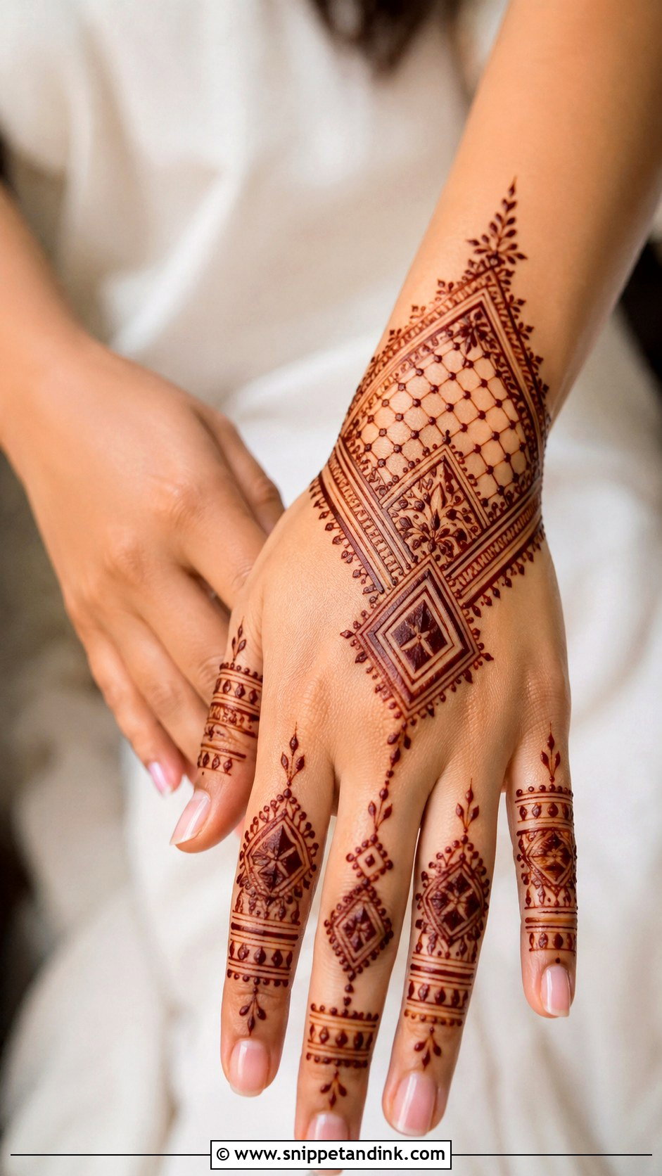 Right Hand Moroccan Mehndi Design - Snippet and Ink - 35 Right Hand Mehndi Design Ideas