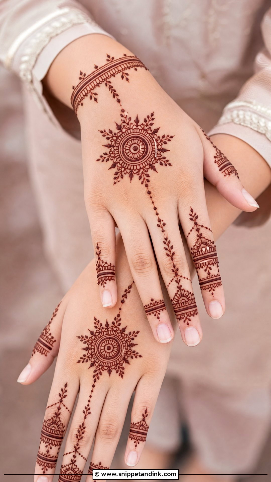 Ring Baat Pakki Mehndi Design - Snippet and Ink - 30 Baat Pakki Mehndi Design Ideas