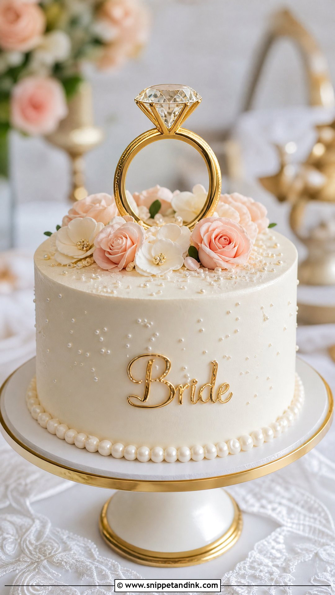 Ring Bride Cake - Snippet and Ink - 25 Bride Cake Ideas