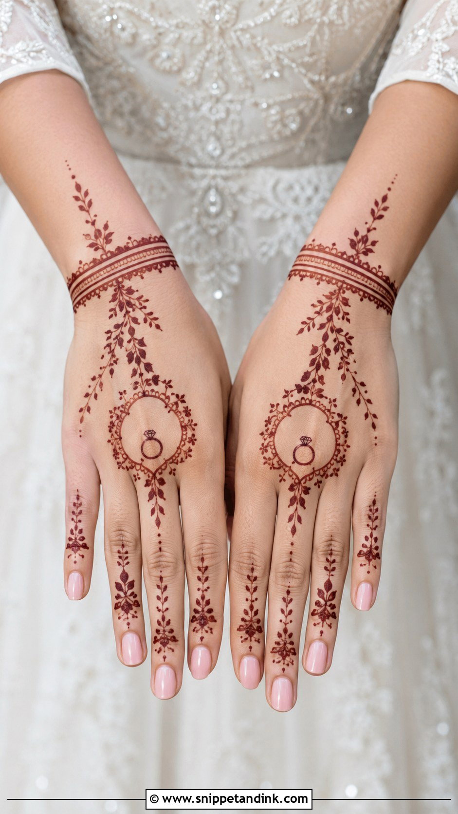 Ring Ceremony Mehndi Design - Snippet and Ink - 30 Unique Engagement Mehndi Designs