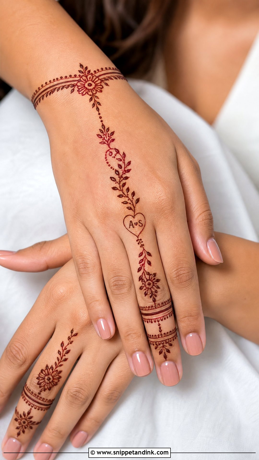 Ring Finger Anniversary Mehndi Design - Snippet and Ink - 20 25 Anniversary Mehndi Design Ideas
