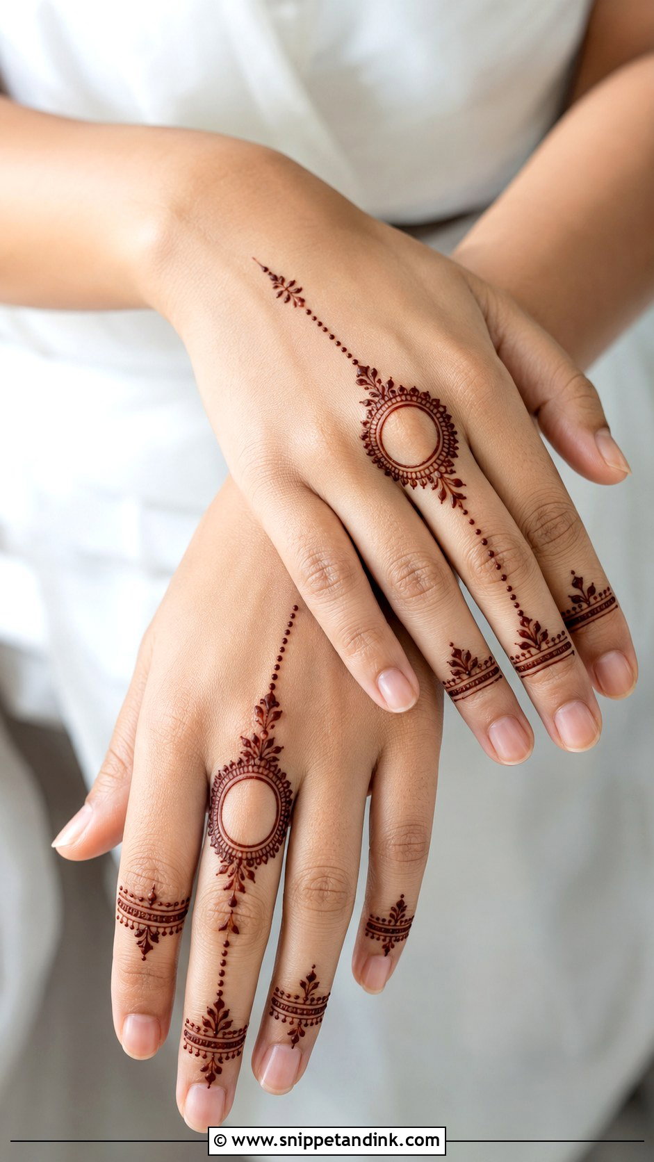 Ring Finger Mehndi Design - Snippet and Ink - 35 Unique Fingers Mehndi Designs