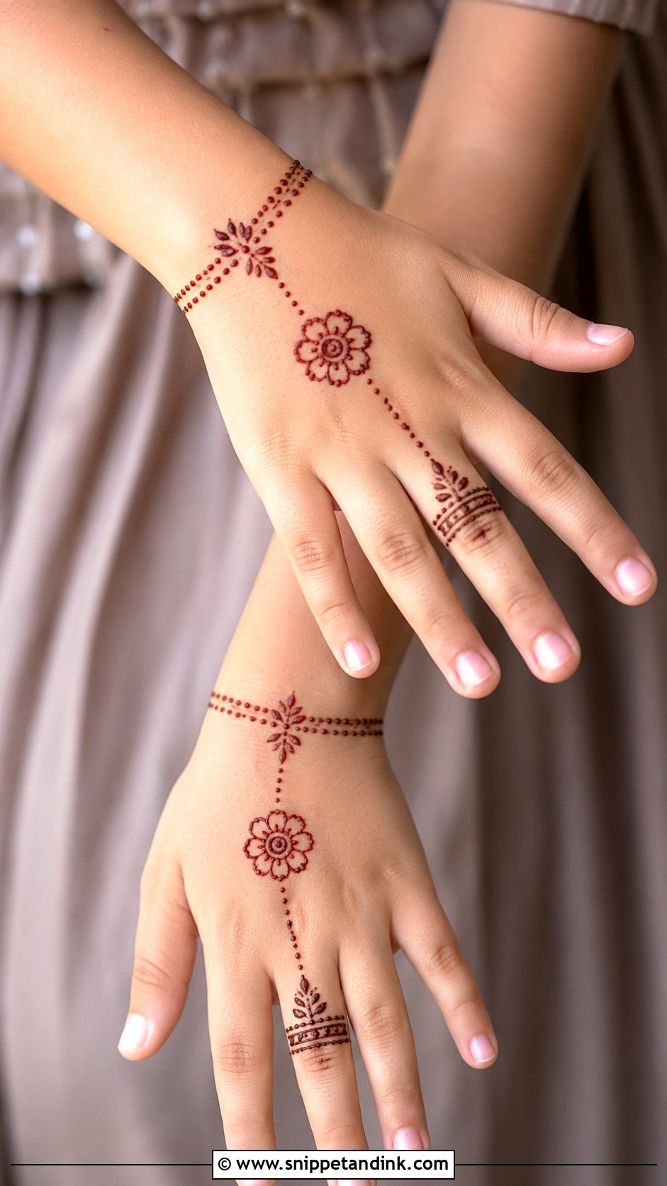 Ring Mehndi Design For Kids - Snippet and Ink - 30 Cute Mehndi Designs for Kids