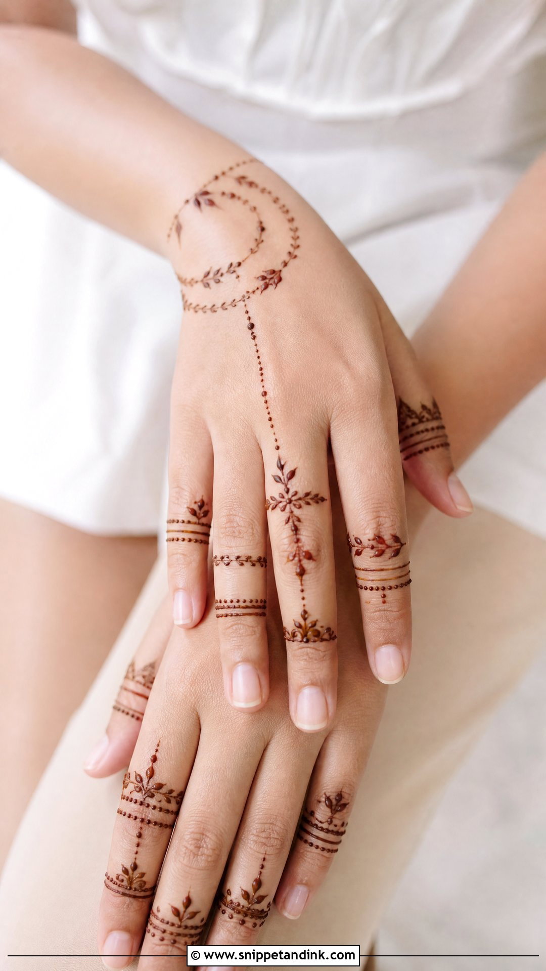 Ring Tattoo Mehndi Design - Snippet and Ink - 30 Unique Tattoo Mehndi Designs