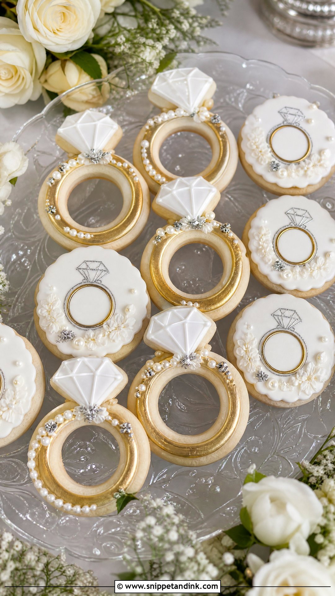 Ring Wedding Cookies - Snippet and Ink - 20 Wedding Cookies