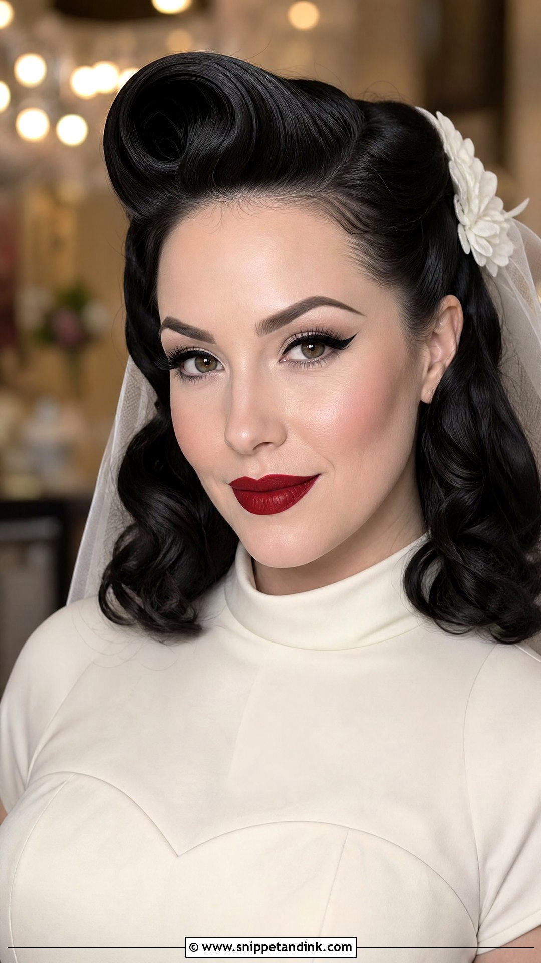 Rockabilly Wedding Makeup - Snippet and Ink - 20 Retro Wedding Makeup Ideas