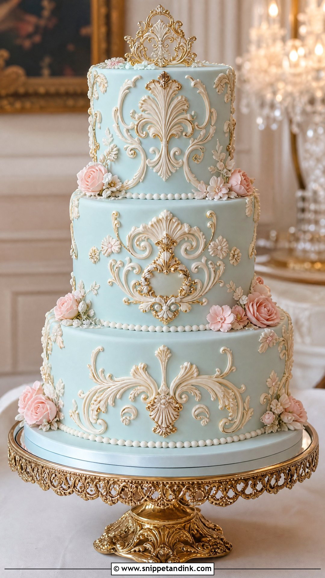 Rococo Wedding Cake - Snippet and Ink - 20 Let Them Eat Cake Aesthetic Ideas for Wedding