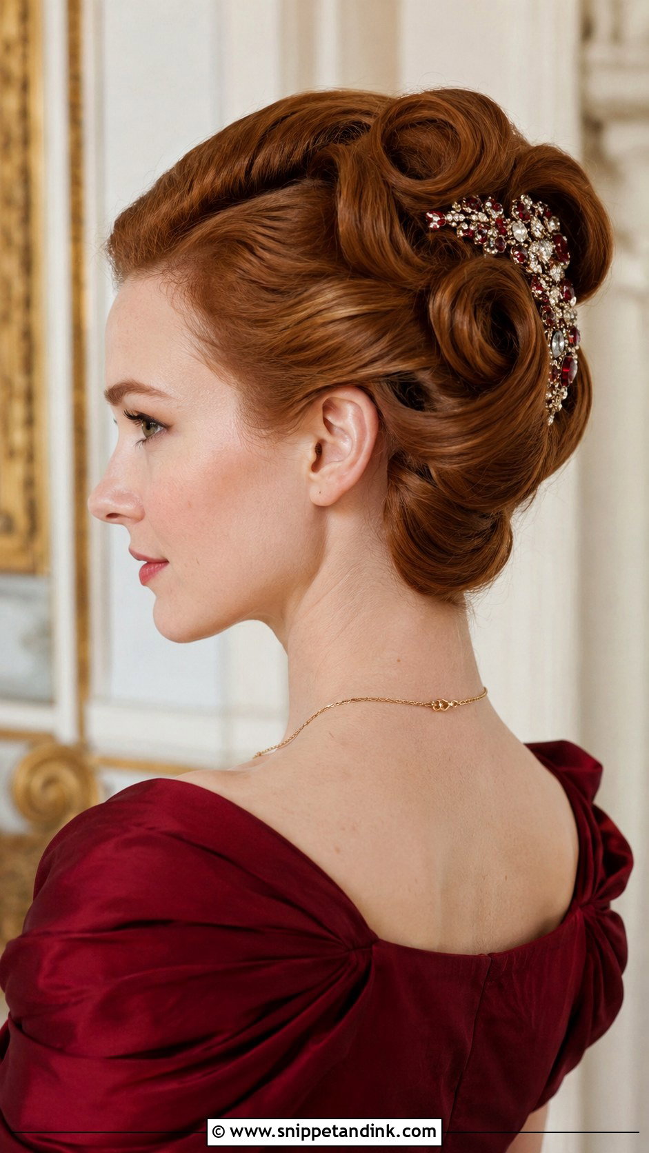 Rolled Updo - Snippet and Ink - 25 Wedding Guest Hair Updo Ideas