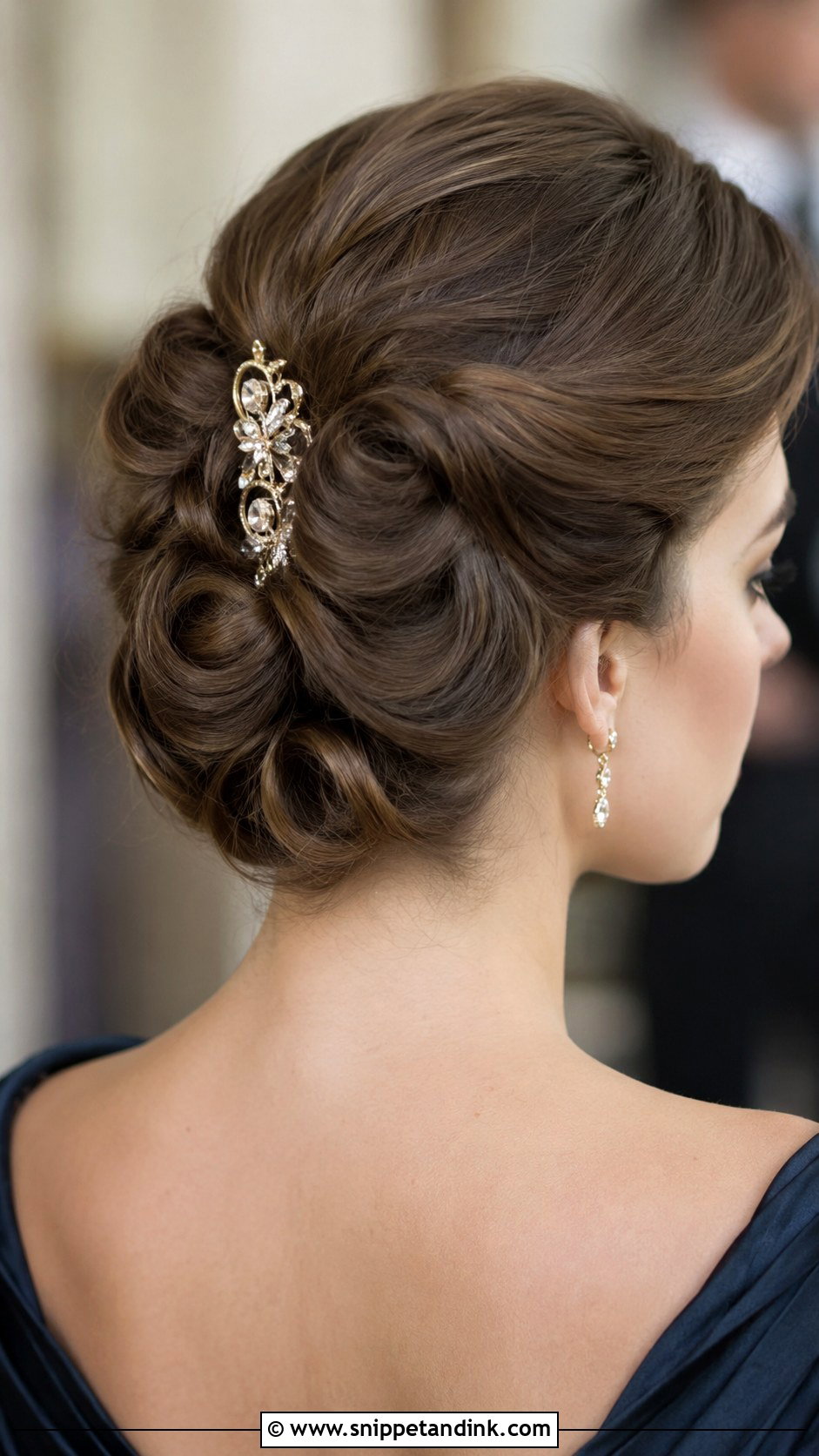 Rolled Updo - Snippet and Ink - 30 Wedding Guest Updo Ideas
