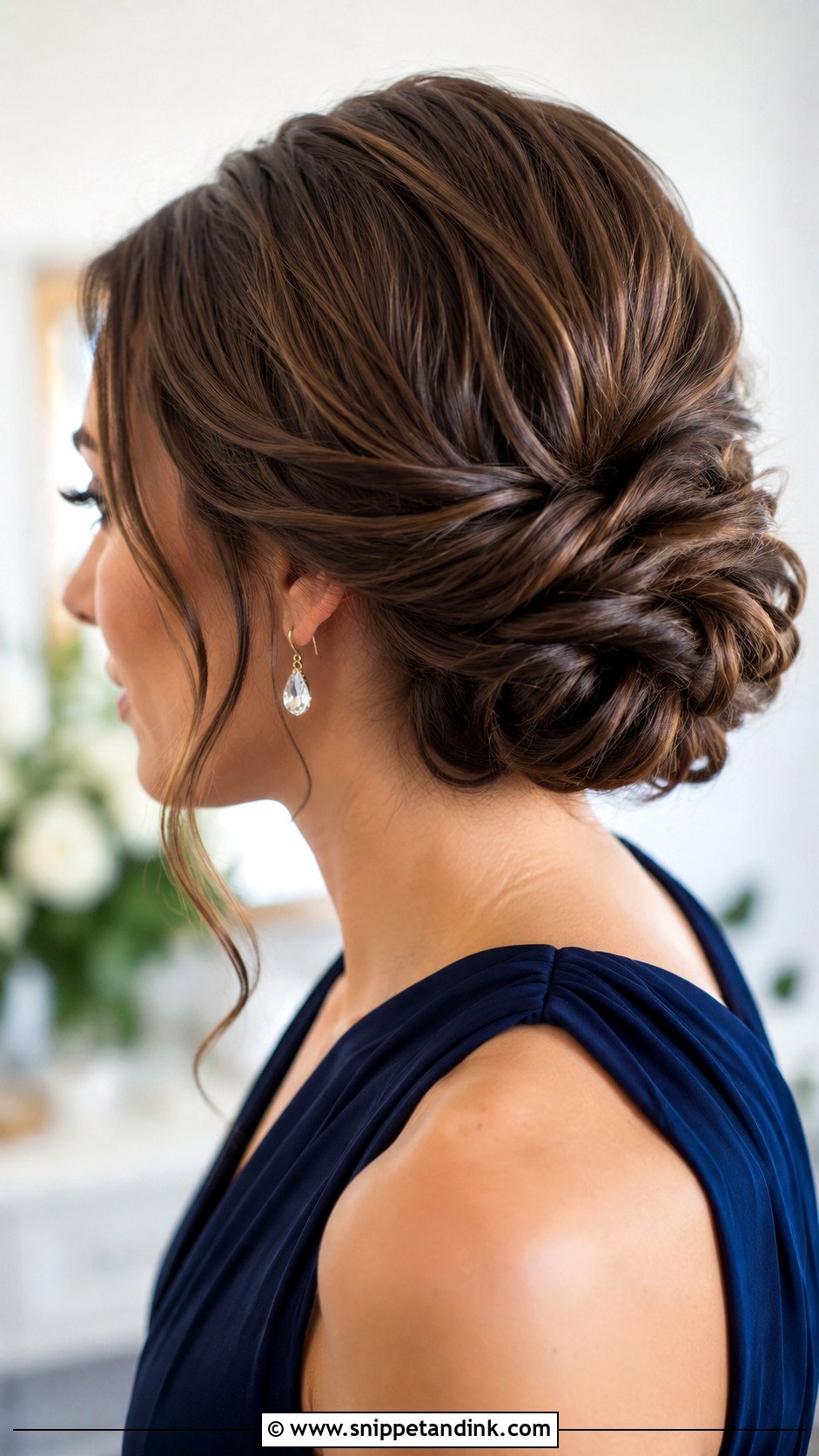 Rolled Updo Bridesmaid Hair For Medium Length - Snippet and Ink - 20 Bridesmaids Updos for Medium Hair