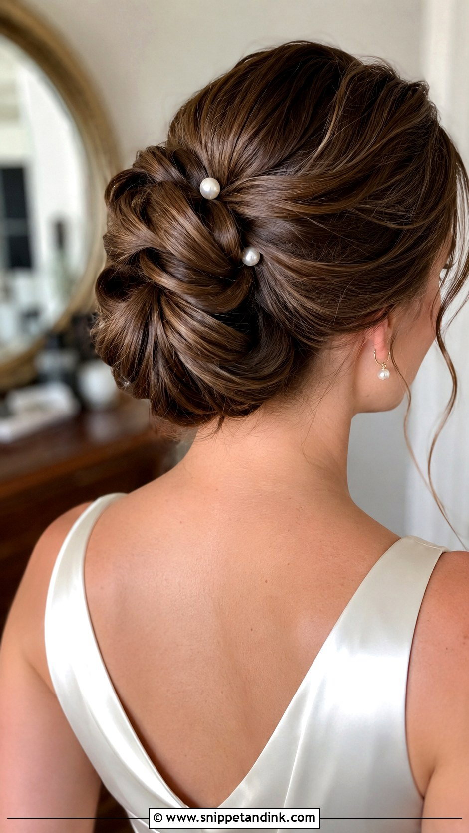Rolled Updo Wedding Hairstyle - Snippet and Ink - 20 Romantic Wedding Updo Ideas