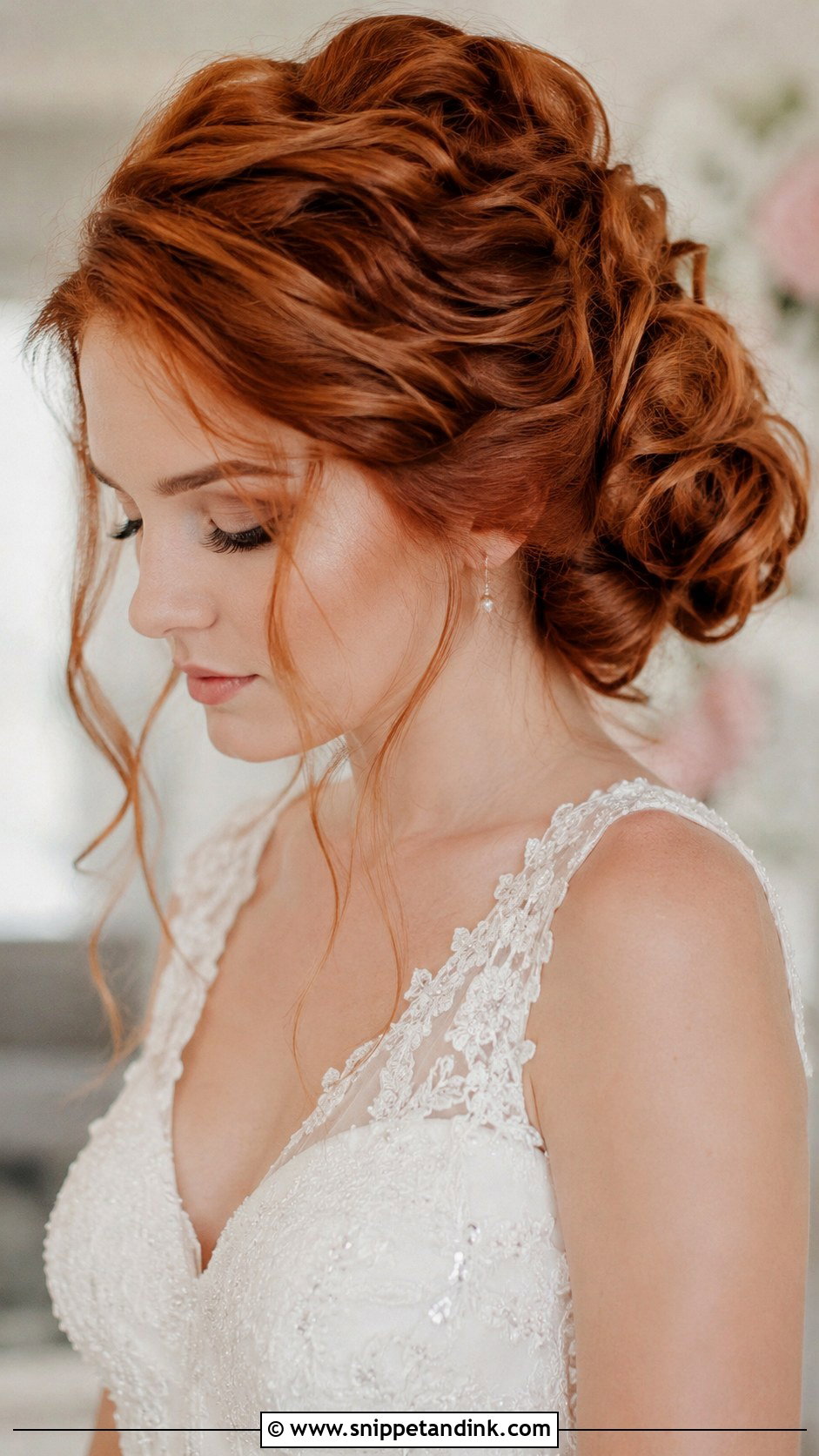 Rolled Updo With Curls - Snippet and Ink - 25 Bridal Up Do Ideas