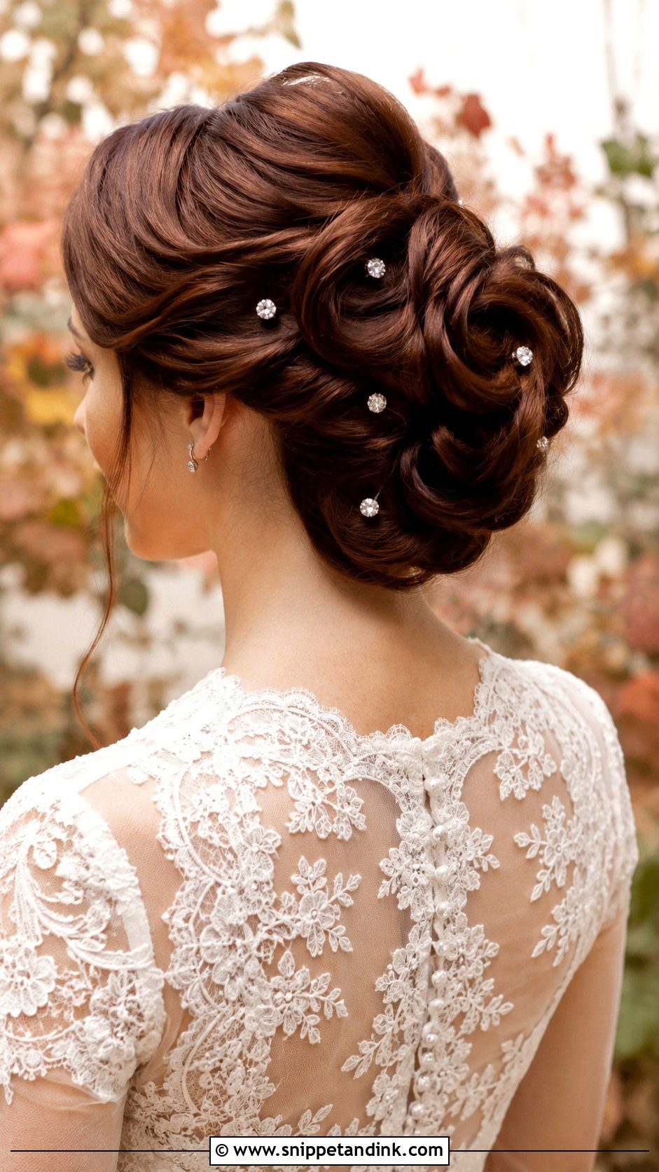 Rolled Updo for Medium Hair - Snippet and Ink - 25 Wedding Updos for Medium Length Hair