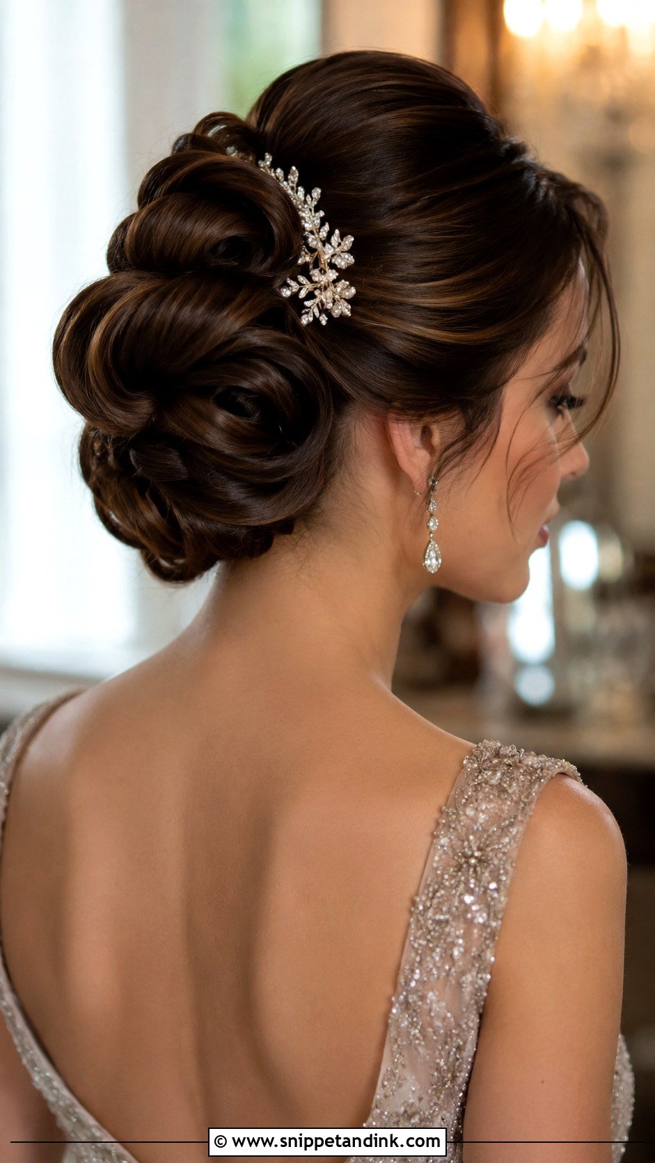 Rolled Updo for Wedding Guest - Snippet and Ink - 35 Hairstyles for Wedding Guest