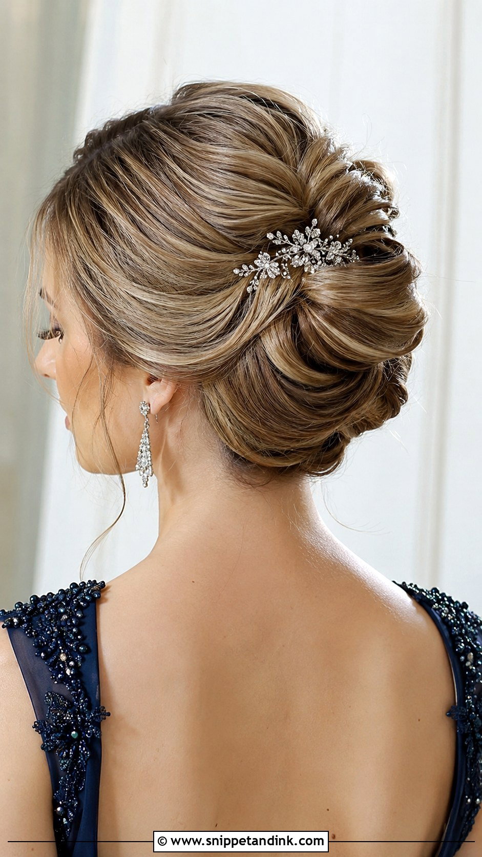 Rolled Updo for Wedding Guest - Snippet and Ink - 20 Hair Upstyles Wedding Guest Ideas