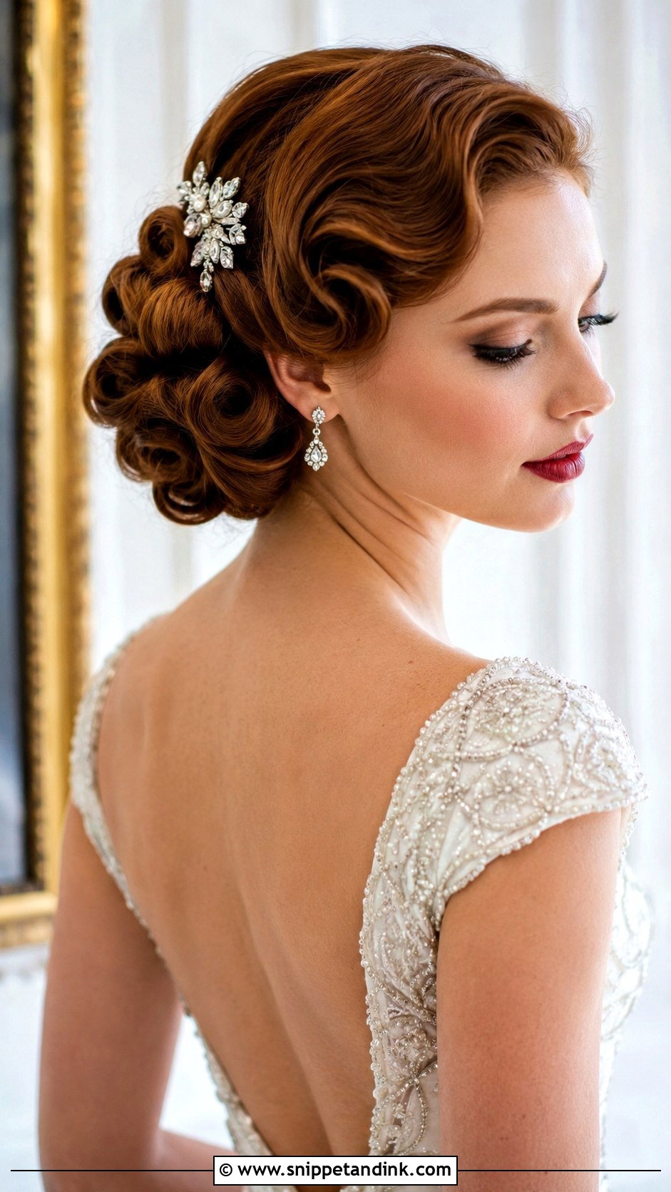 Rolled Vintage Updo Wedding Style - Snippet and Ink - 20 Hairstyles for the Wedding