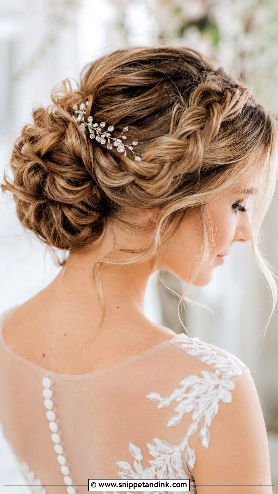 Romantic Braided Updo - Snippet and Ink - 30 Hairstyle for Engagement Ideas