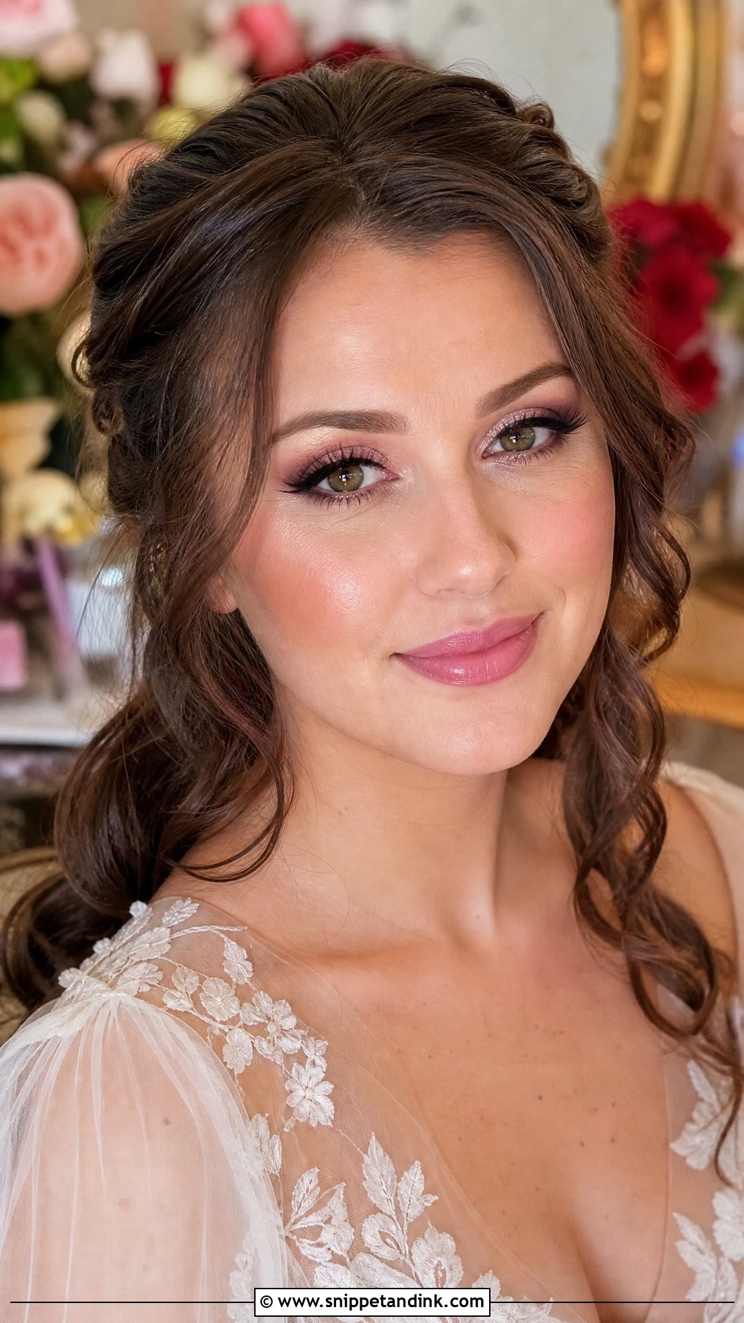 Romantic Bridal Makeup For Brunettes - Snippet and Ink - 25 Bridal Makeup for Brunettes