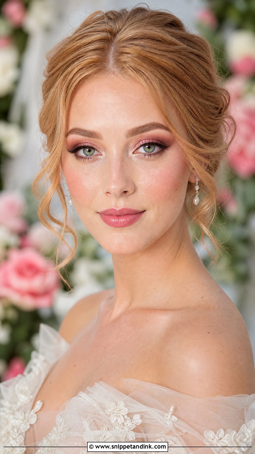 Romantic Bridal Makeup For Green Eyes - Snippet and Ink - 30 Bridal Makeup for Green Eyes
