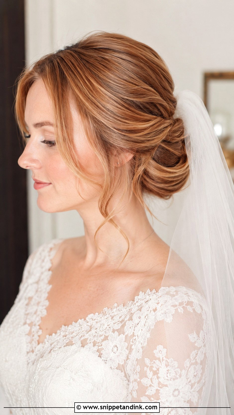 Romantic Bride Hair With A Veil - Snippet and Ink - 15 Romantic Bride Hair Ideas