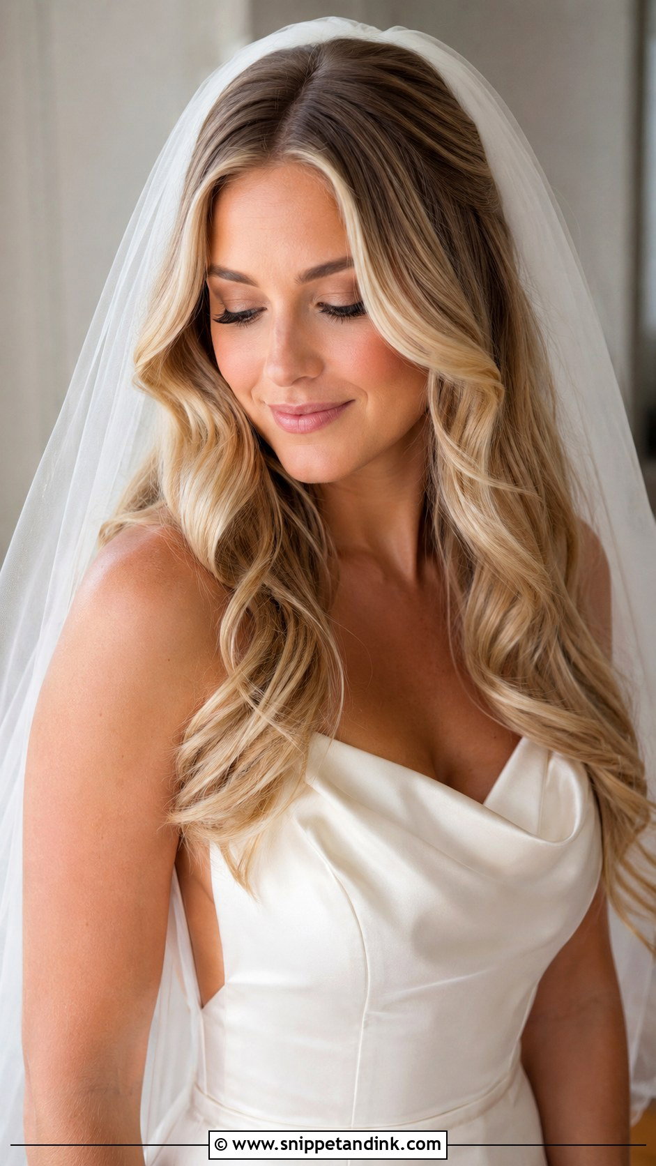 Romantic Bride Hair With Soft Waves - Snippet and Ink - 15 Romantic Bride Hair Ideas