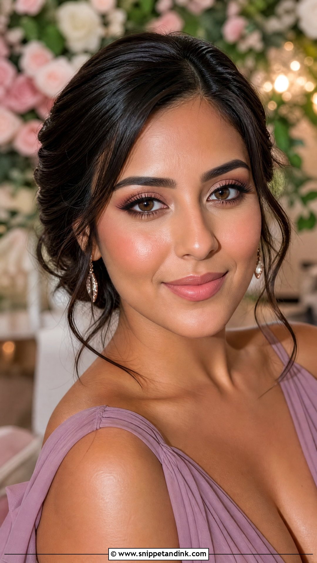 Romantic Bridesmaid Makeup For Brown Eyes - Snippet and Ink - 35 Bridesmaid Makeup for Brown Eyes