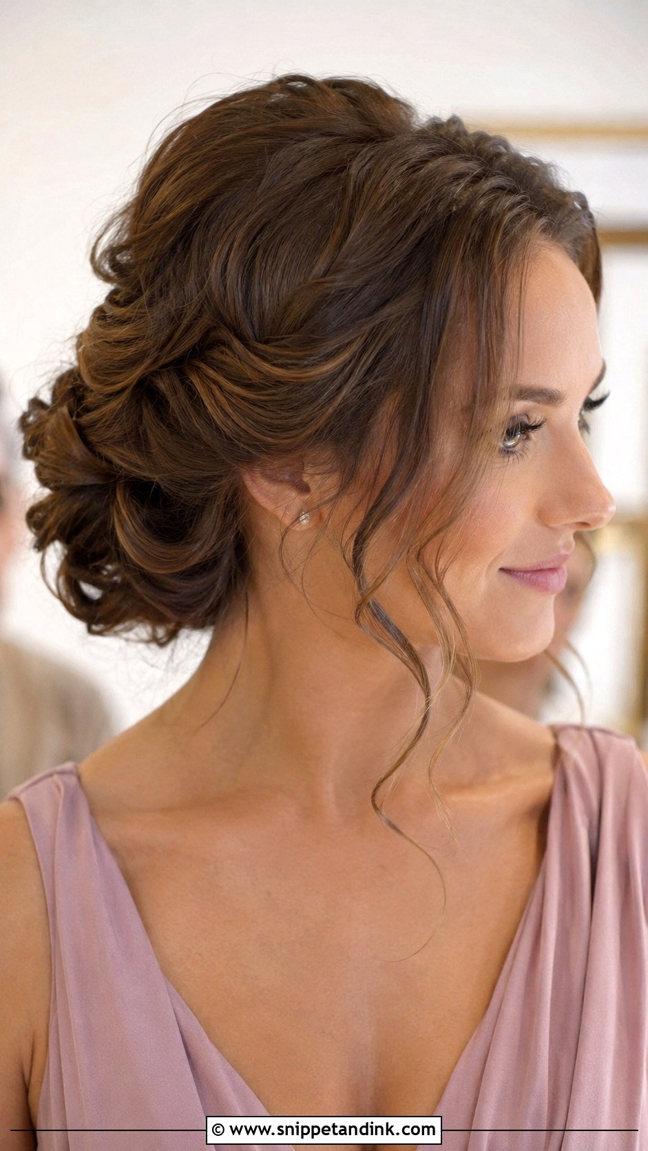 Romantic Bridesmaid Updo - Snippet and Ink - 20 Updo Hairstyles for Wedding Bridesmaid