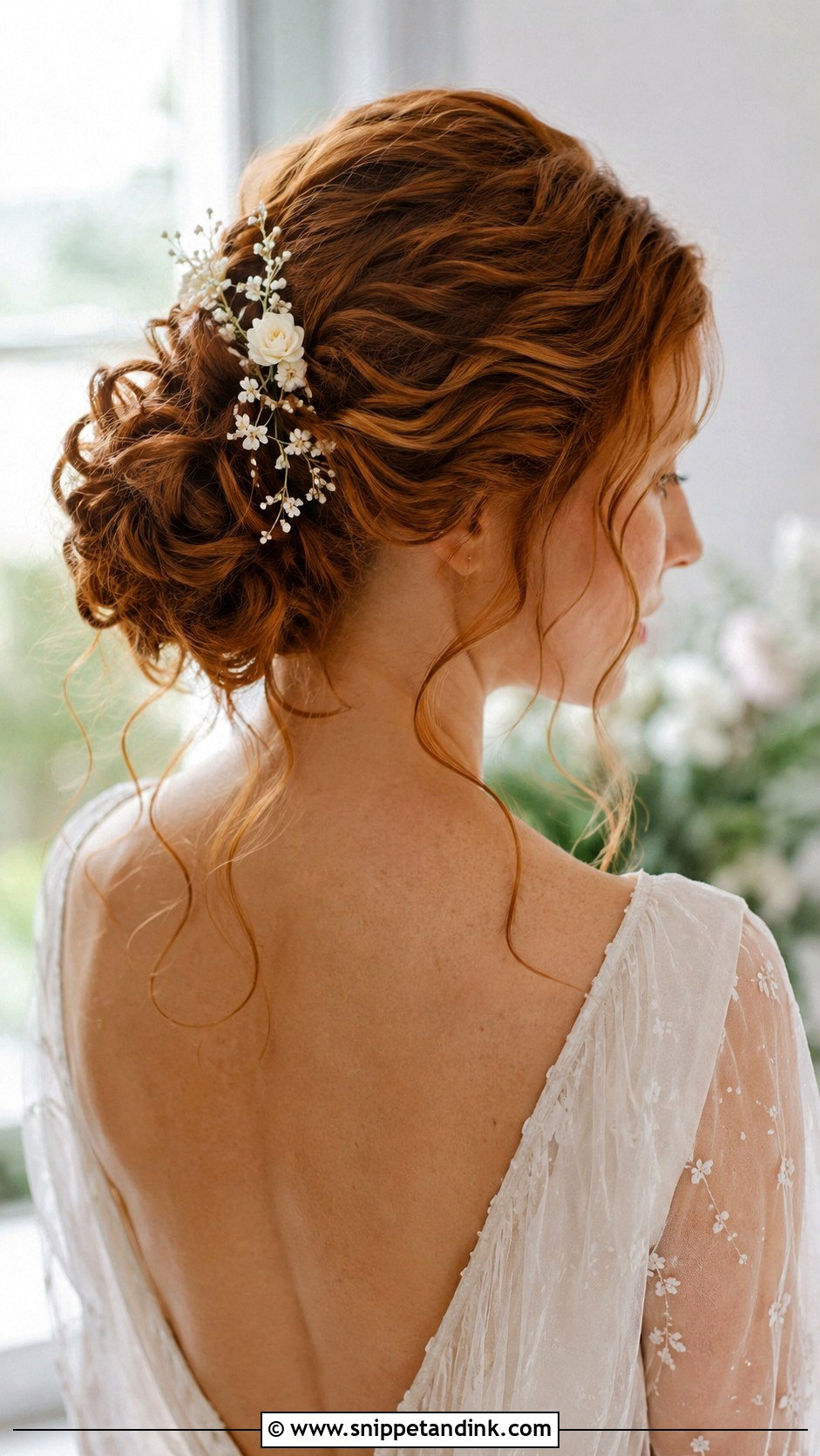 Romantic Bun Wedding Hairstyle - Snippet and Ink - 30 Wedding Bun Hairstyles
