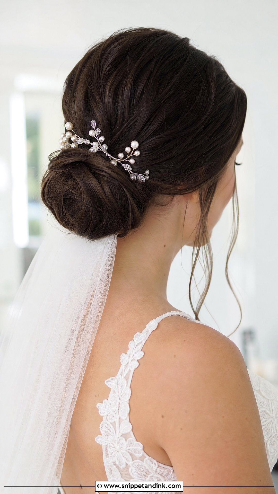 Romantic Chignon - Snippet and Ink - 20 Wedding Hairstyles for Mid Length Hair