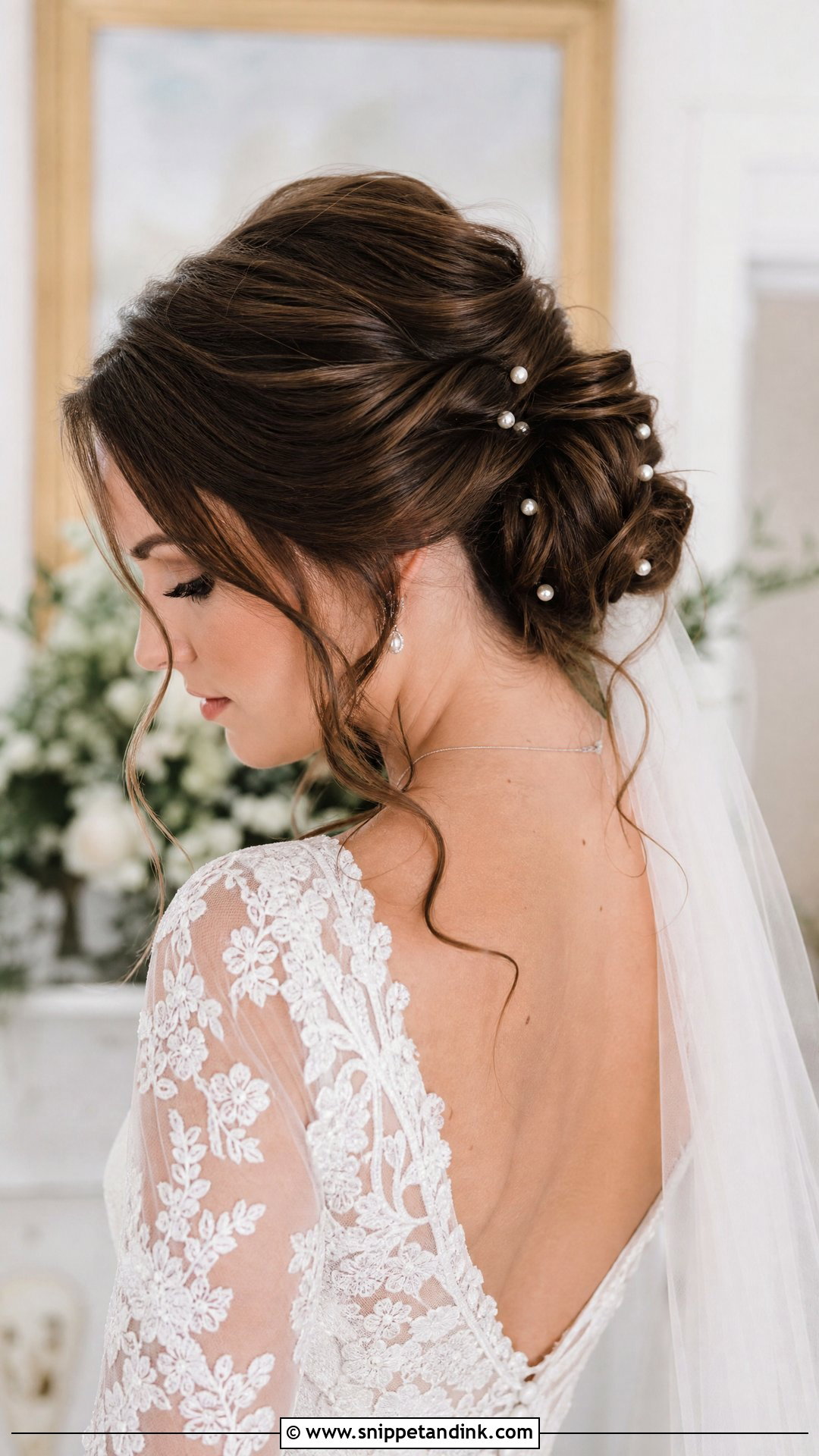 Romantic Chignon Wedding Hairstyle - Snippet and Ink - 15 Chic Wedding Hairstyles