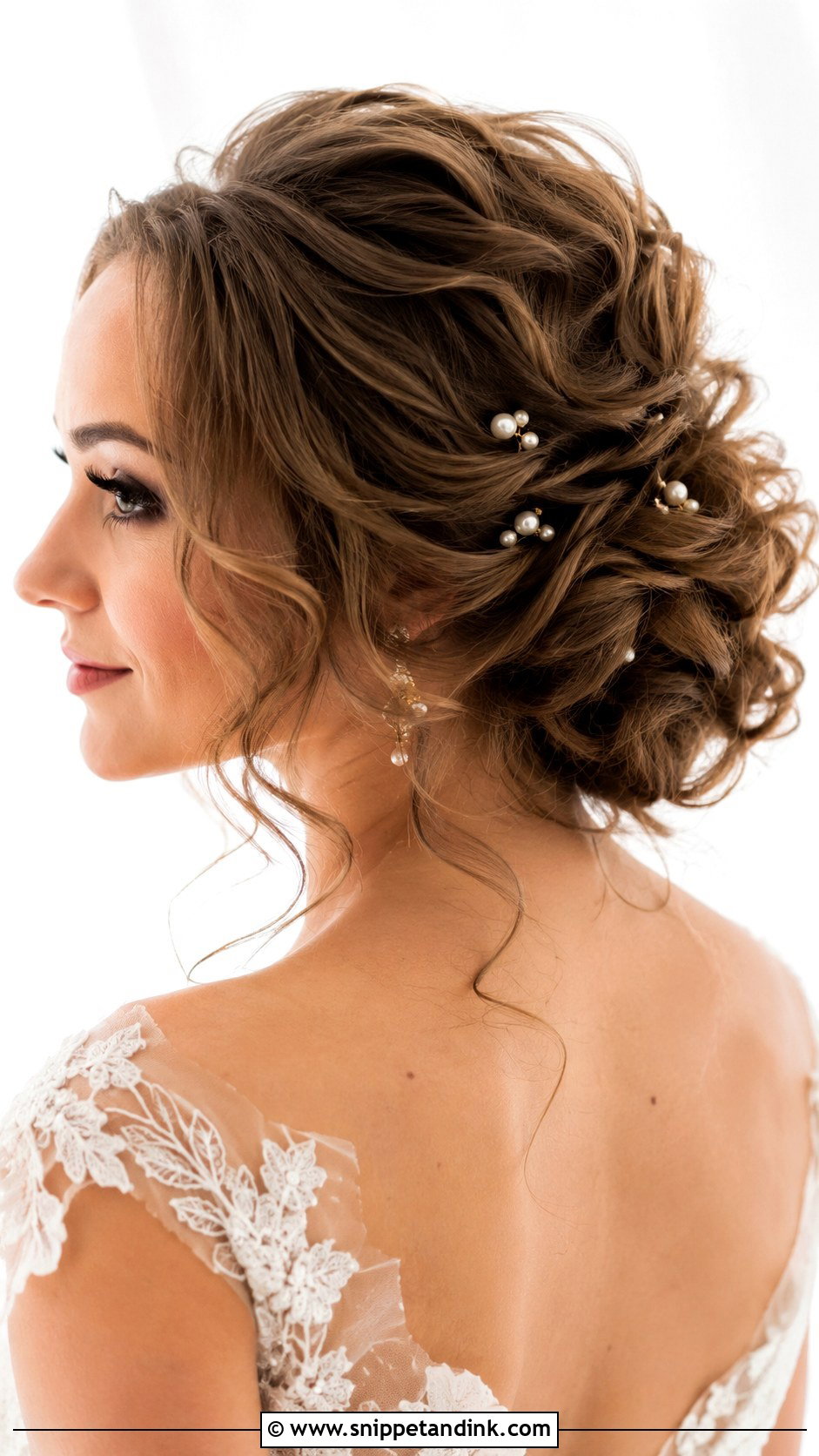 Romantic Curls Pinned Updo - Snippet and Ink - 25 Glam Bridal Hair Updo Ideas