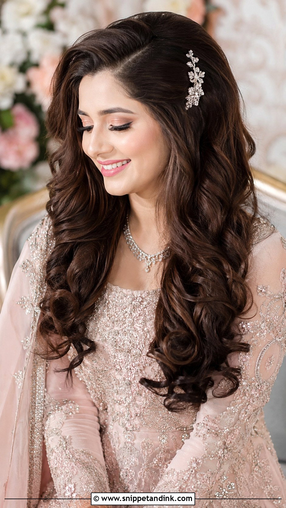 Romantic Curls for Open Hair - Snippet and Ink - 20 Nikah Bride Hairstyles