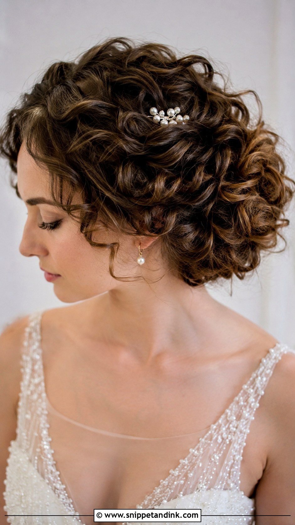 Romantic Curly Bob - Snippet and Ink - 25 Hairstyle for Wedding Short Hair Ideas