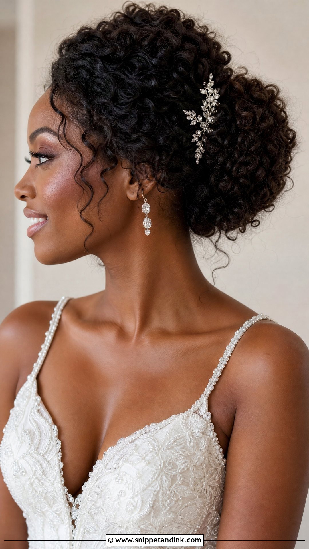 Romantic Curly Updo - Snippet and Ink - 20 Easy Bridal Updo Ideas
