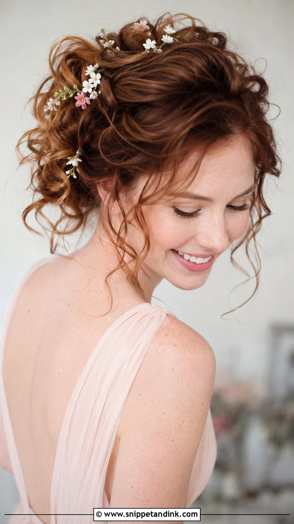 Romantic Curly Updo - Snippet and Ink - 25 Mother of the Bride Updos