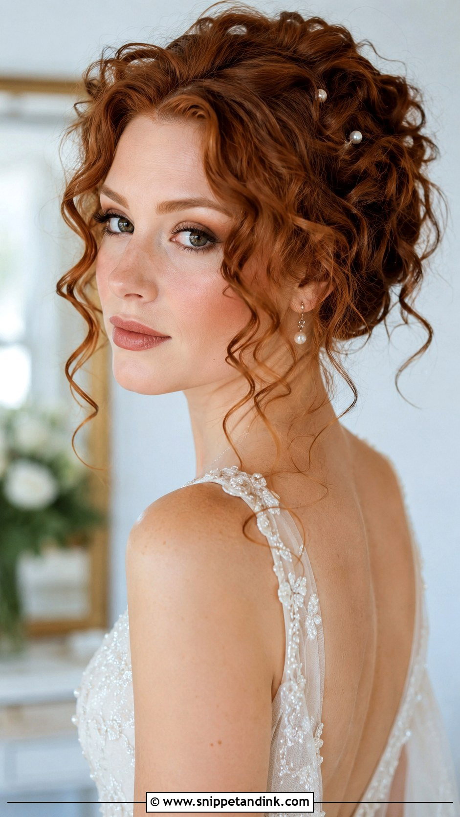 Romantic Curly Updo - Snippet and Ink - 25 Wedding Upstyles