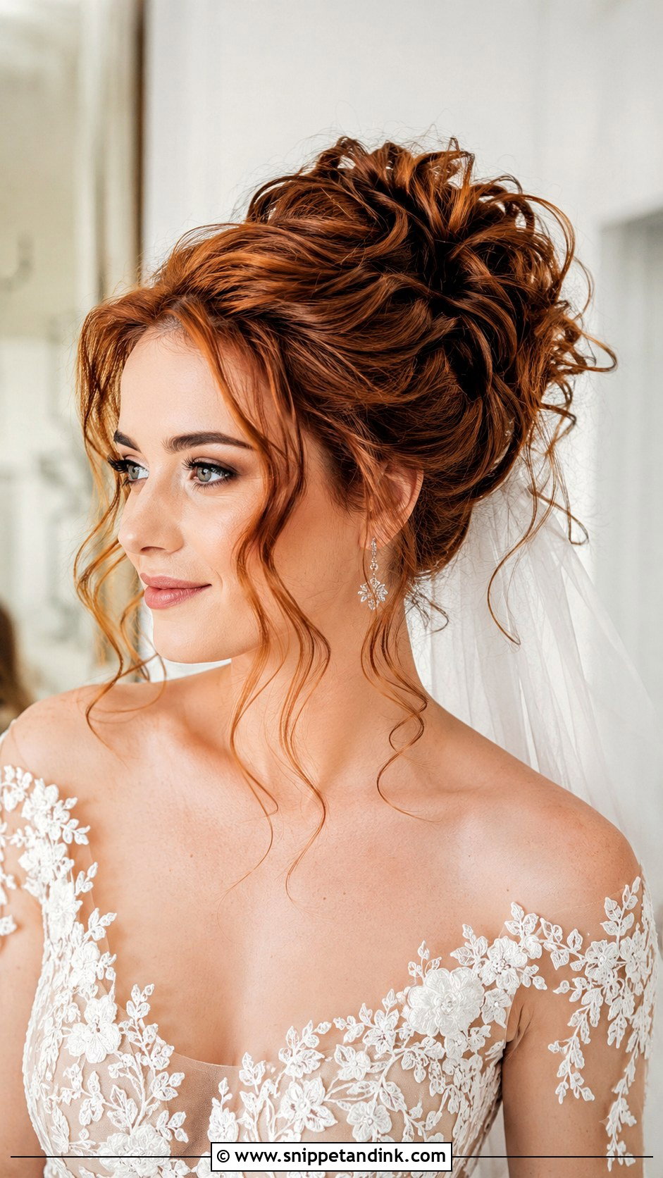 Romantic Curly Updo - Snippet and Ink - 25 Bridal Hair Ideas