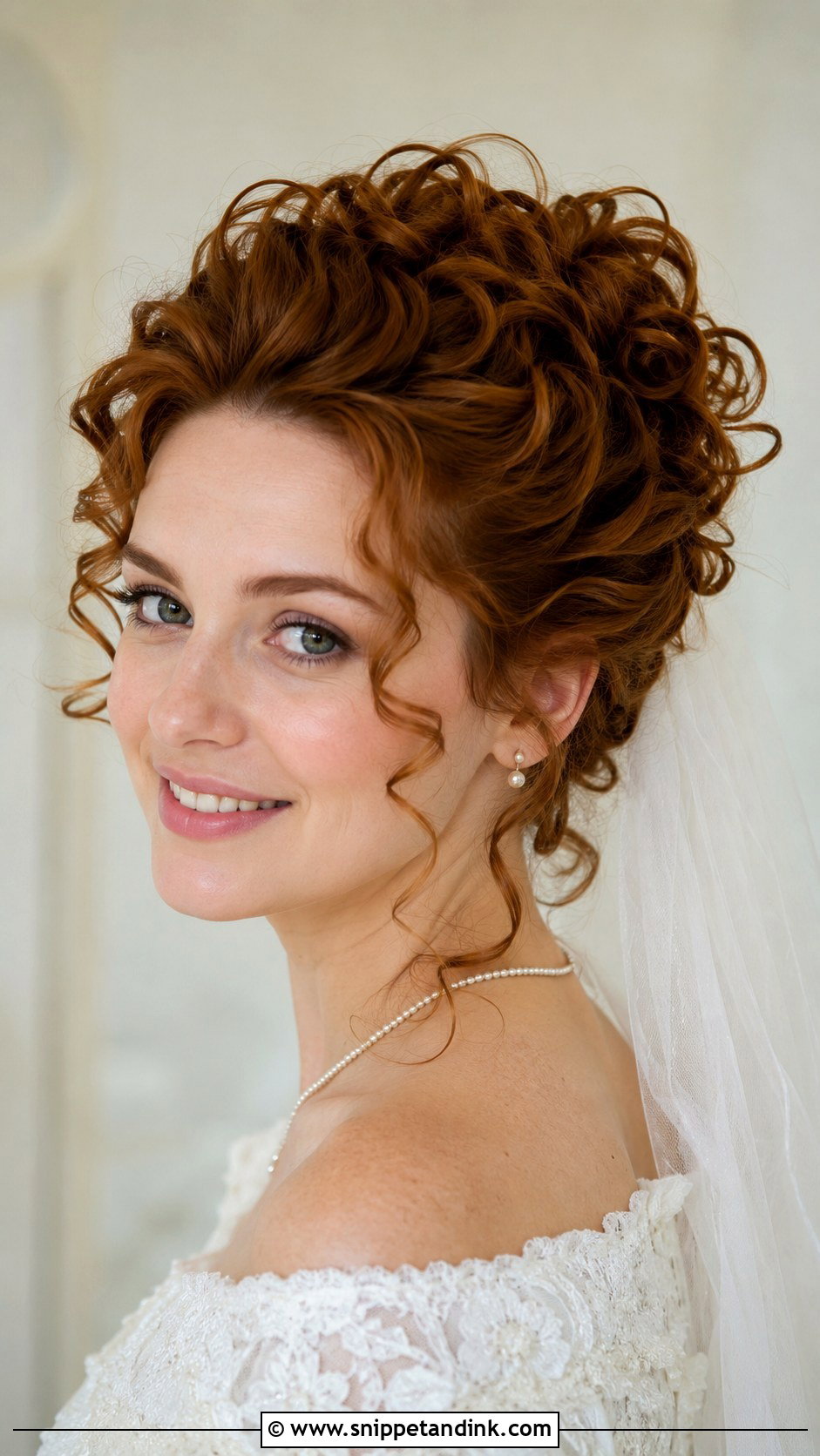 Romantic Curly Updo Wig - Snippet and Ink - 20 Wedding Wig Hairstyles