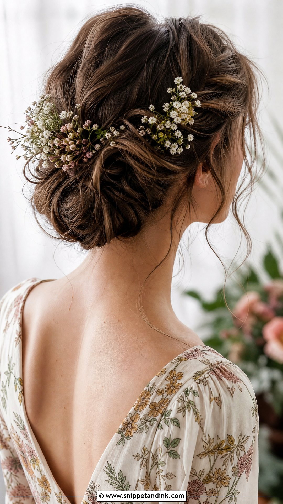 Romantic Floral Updo - Snippet and Ink - 20 Easy Hairstyles for a Wedding Guest